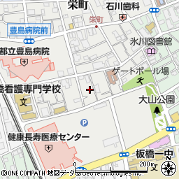 東京都板橋区栄町24周辺の地図