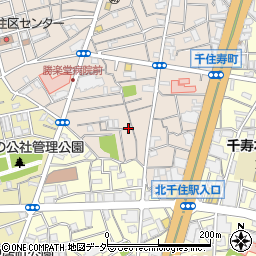 東京都足立区千住寿町周辺の地図