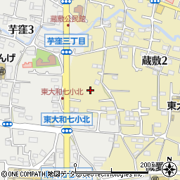 東京都東大和市蔵敷2丁目624周辺の地図