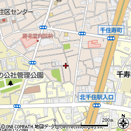 東京都足立区千住寿町周辺の地図
