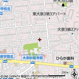 タイムズ東大泉３丁目第３駐車場周辺の地図