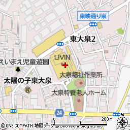 ＬＩＶＩＮオズ大泉店周辺の地図
