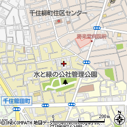 東京都足立区千住龍田町13周辺の地図