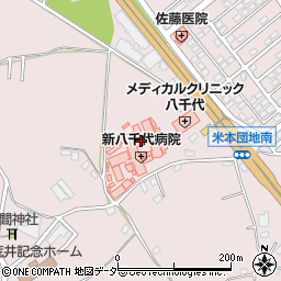 千葉県八千代市米本2167周辺の地図