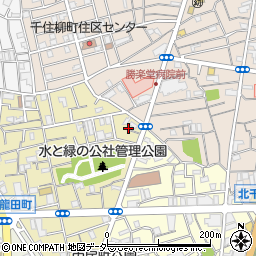 東京都足立区千住龍田町14周辺の地図
