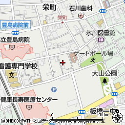 東京都板橋区栄町周辺の地図