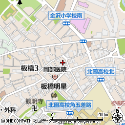 郵政省宿舎周辺の地図