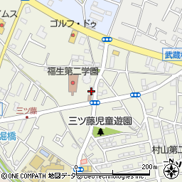 東京都武蔵村山市三ツ藤2丁目36-2周辺の地図
