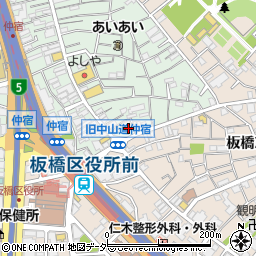 東京都板橋区仲宿39周辺の地図