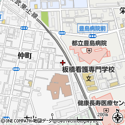東京都板橋区仲町6周辺の地図