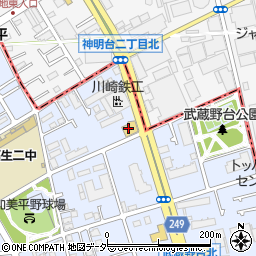 ＨｏｎｄａＣａｒｓ東京西福生店周辺の地図