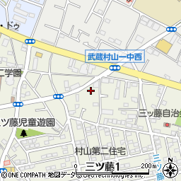 東京都武蔵村山市三ツ藤1丁目19周辺の地図