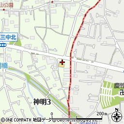 セブンイレブン武蔵村山神明３丁目店周辺の地図