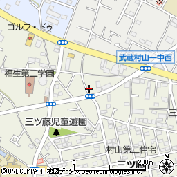 東京都武蔵村山市三ツ藤1丁目21-10周辺の地図