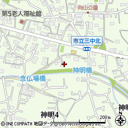 東京都武蔵村山市神明周辺の地図