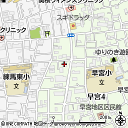 セブンイレブン練馬早宮４丁目店周辺の地図