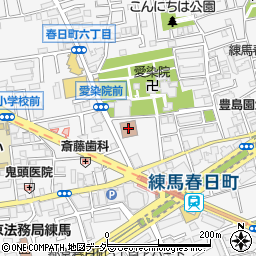 練馬区役所　春日町青少年館周辺の地図