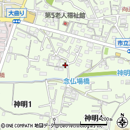 東京都武蔵村山市神明1丁目10-3周辺の地図