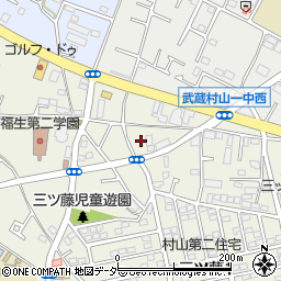 東京都武蔵村山市三ツ藤1丁目21周辺の地図