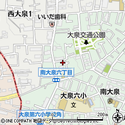 東京都練馬区南大泉6丁目周辺の地図