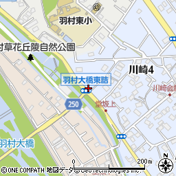 羽村大橋東詰周辺の地図
