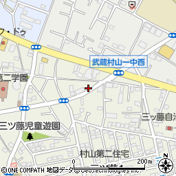 東京都武蔵村山市三ツ藤1丁目22周辺の地図