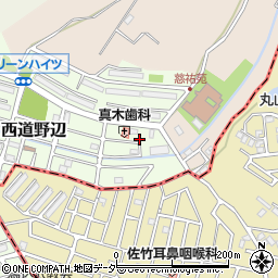 千葉県鎌ケ谷市西道野辺6周辺の地図