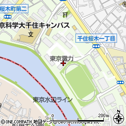 東京電力周辺の地図