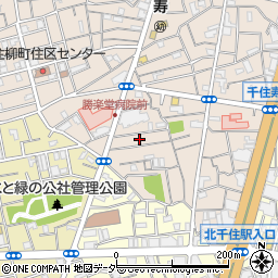東京都足立区千住寿町17周辺の地図
