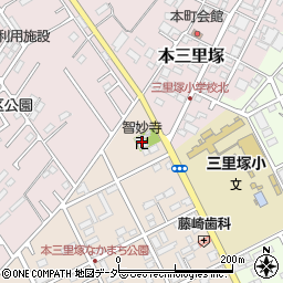 智妙寺周辺の地図