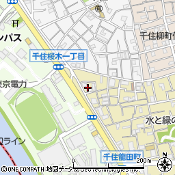 東京都足立区千住龍田町29周辺の地図