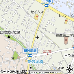 東京都武蔵村山市三ツ藤2丁目24周辺の地図