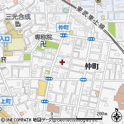 東京都板橋区仲町28周辺の地図