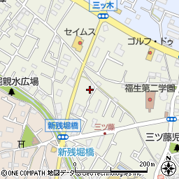 東京都武蔵村山市三ツ藤2丁目25-2周辺の地図