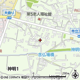 東京都武蔵村山市神明4丁目5周辺の地図