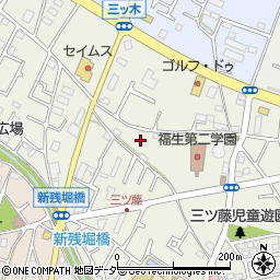 東京都武蔵村山市三ツ藤2丁目22-3周辺の地図