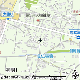 東京都武蔵村山市神明4丁目5-2周辺の地図
