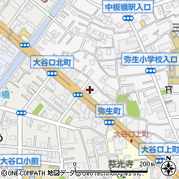 東京都板橋区弥生町77周辺の地図