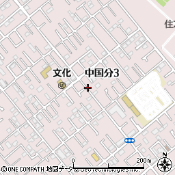 千葉県市川市中国分周辺の地図