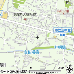 東京都武蔵村山市神明4丁目25周辺の地図
