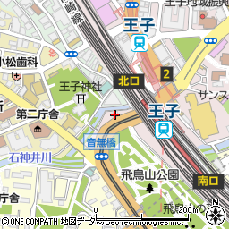 東京都北区王子1丁目2-3周辺の地図
