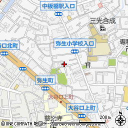 東京都板橋区弥生町67周辺の地図