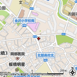 板橋四郵便局周辺の地図