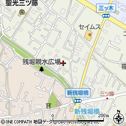 東京都武蔵村山市三ツ藤3丁目51-58周辺の地図