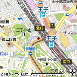 東京都北区王子1丁目2-2周辺の地図
