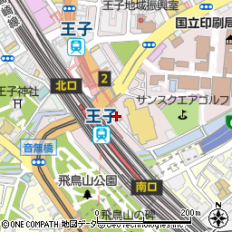 すき家王子駅前店周辺の地図