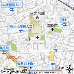 東京都板橋区弥生町16周辺の地図