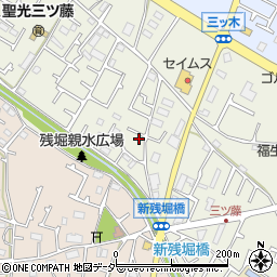 東京都武蔵村山市三ツ藤3丁目51-56周辺の地図
