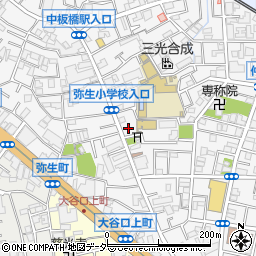 東京都板橋区弥生町17周辺の地図