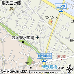 東京都武蔵村山市三ツ藤3丁目51-55周辺の地図